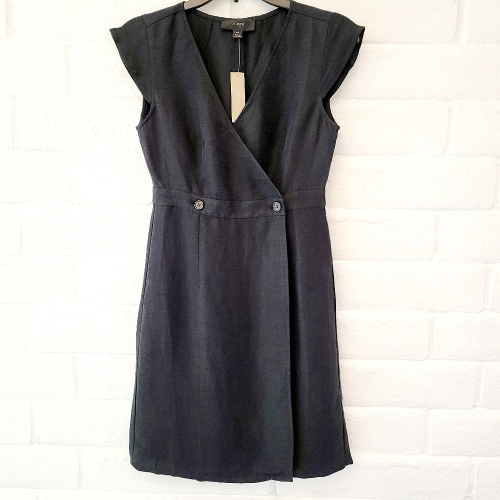 Black Wrap-Style Women's Dress
